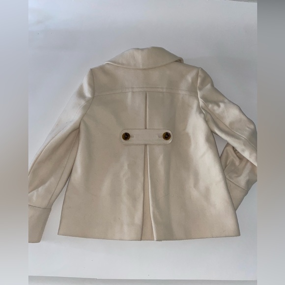 Banana Republic Cream Wool Peacoat - Picture 3 of 7